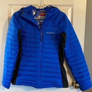 Columbia Woman’s Gold 750TD Turbodown Full Zip Hooded Jacket size M